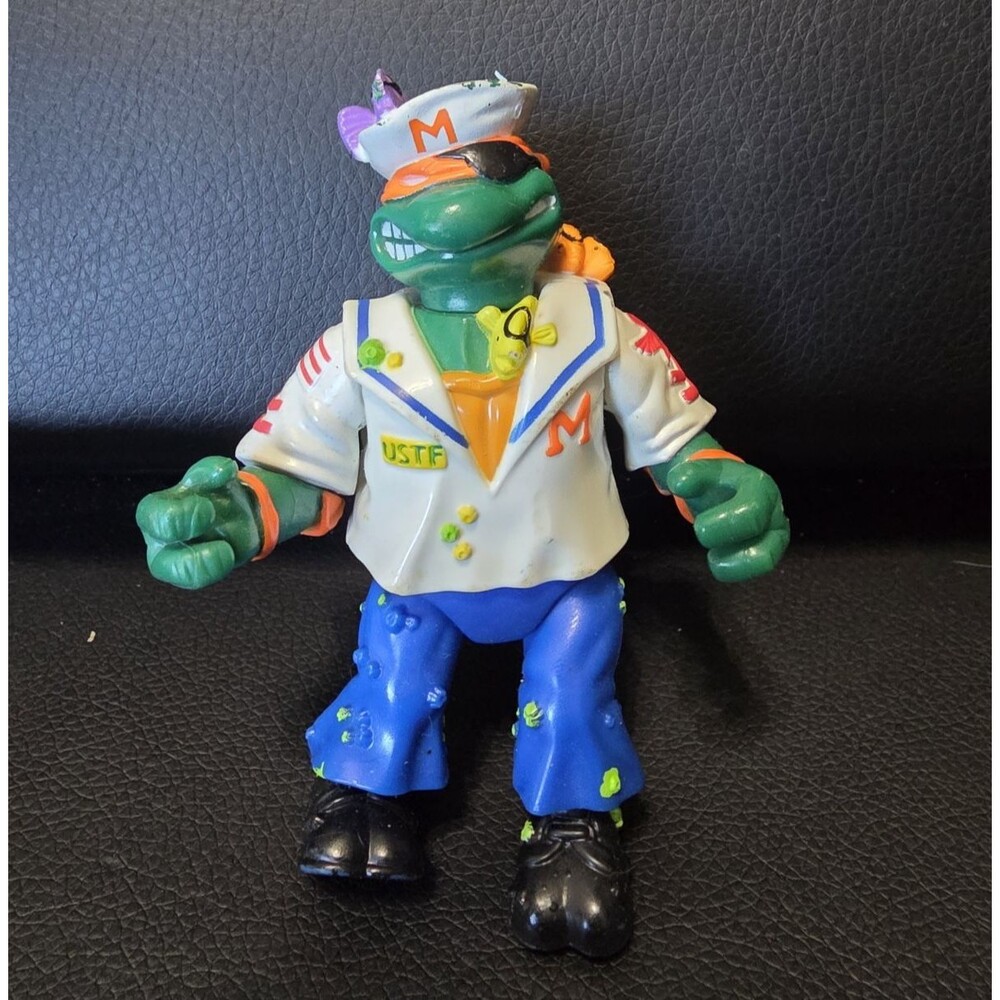Vintage Playmates TMNT 1991 Mutant Military Midshipman Mike Action Figure